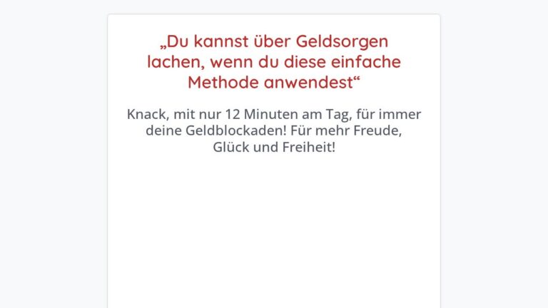 Audio-Afform-Programm für mehr Wohlstand und Geld