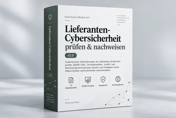 Audit Readiness Praxis-Kit – Vorlagenpaket für ISO-Prüfungen 4 Lieferanten-Cybersicherheit Praxis-Kit v2.0 Produktbox