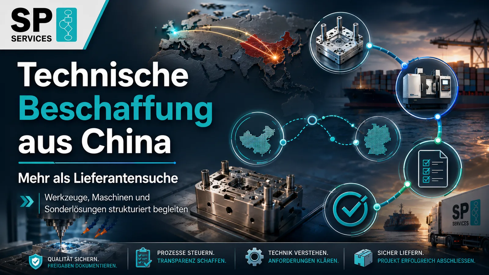Audit Readiness Praxis-Kit – Vorlagenpaket für ISO-Prüfungen 6 Technische Beschaffung aus China mit Werkzeugen, Maschinen und Lieferkette-Grafik