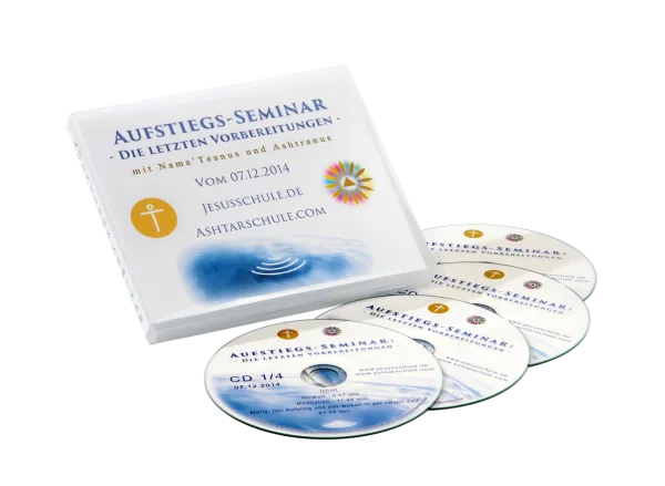 Aufstiegs-Seminar Produktbox mit vier Audio-CDs, Jesusschule, Durchbreitungen für letzte Vorbereitung