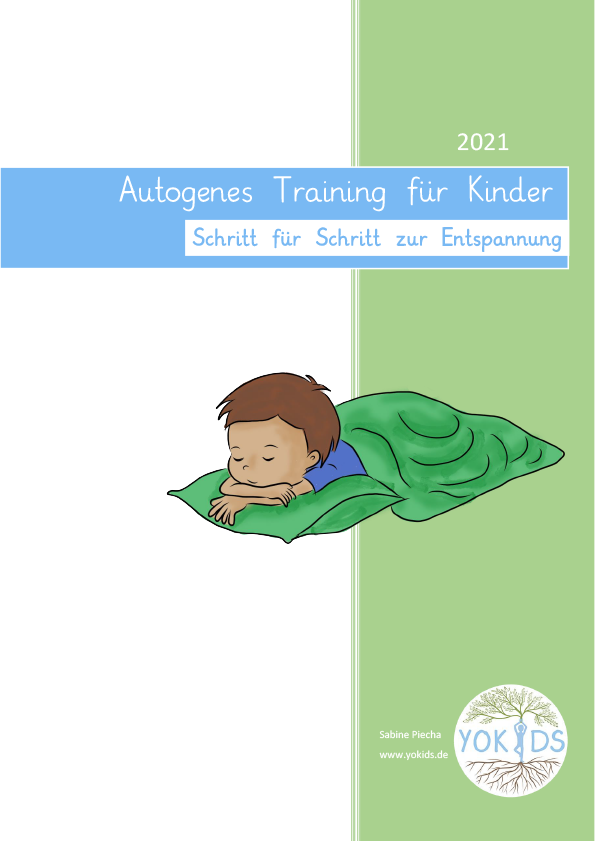 E-Book-Cover mit schlafendem Kind auf grünem Kissen vor grünem Hintergrund