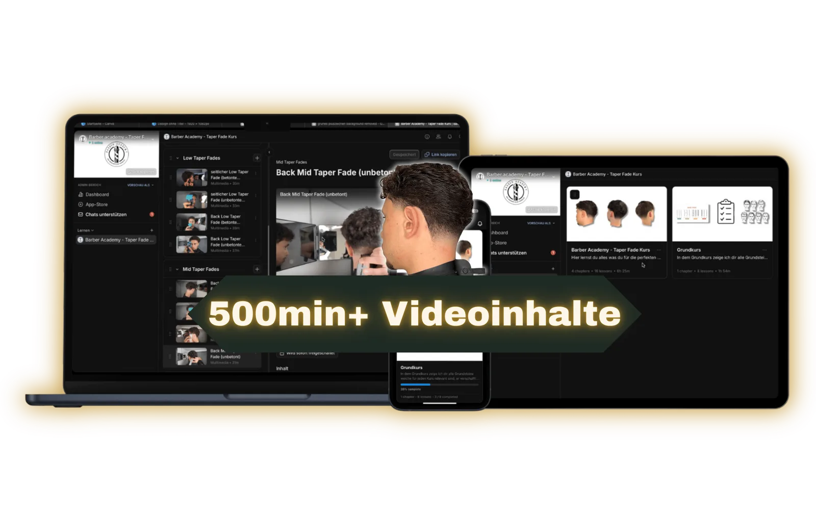 Barber Academy Kursabschnitte und Themen