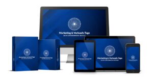 Marketing & Verkaufs-Tage Produktpaket auf verschiedenen Geräten: Desktop, Tablet, Smartphone, Boxen