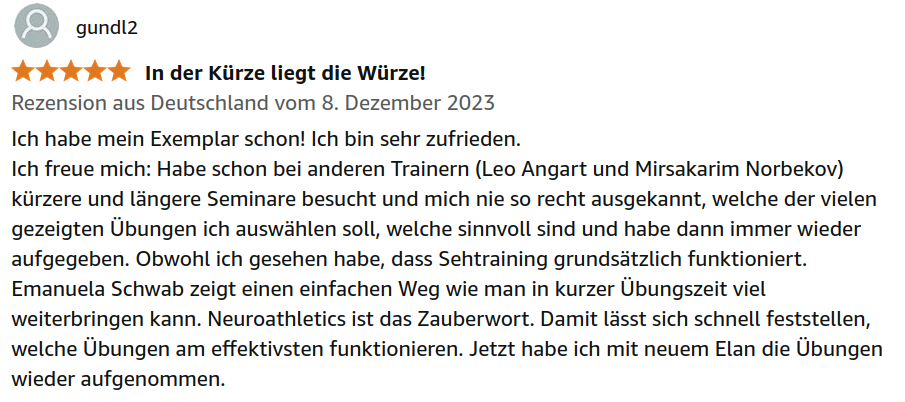 5-Sterne Amazon-Rezension von Birgit