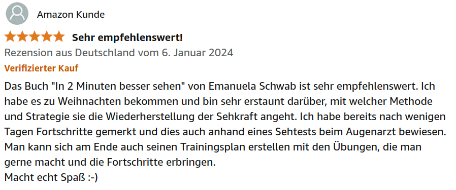 5-Sterne Amazon-Rezension