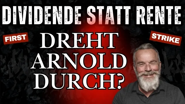 YouTube Thumbnail mit Autor und Textoverlay zu Dividenden-Strategie