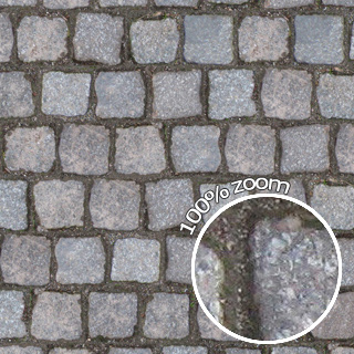 Bodentexturen für 3D-Rendering 10 Kleinsteintextur mit unregelmäßigen Quadraten und 100% Zoom-Detailansicht