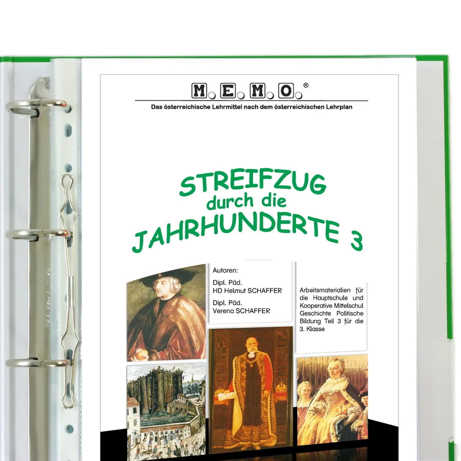 Streifzug durch die Jahrhunderte 3 Geschichtsmaterial Cover mit Porträts historischer Personen