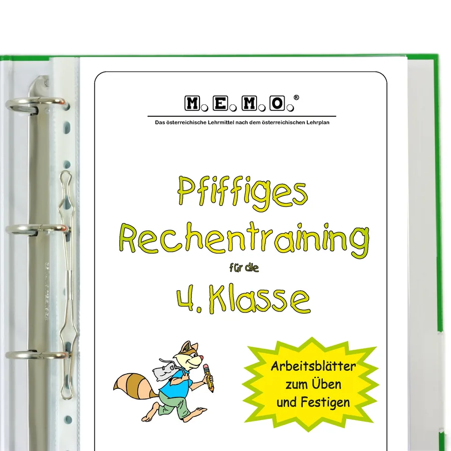 Pfiffiges Rechentraining 4 Workbook für 4. Klasse Mathematik