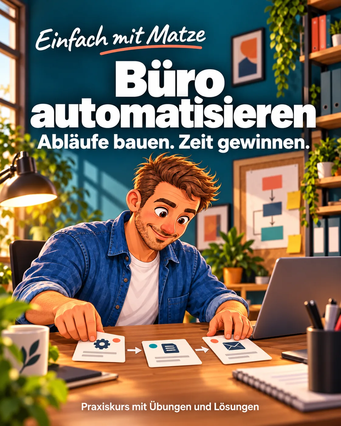 Büro automatisieren mit Matze – Kurscover