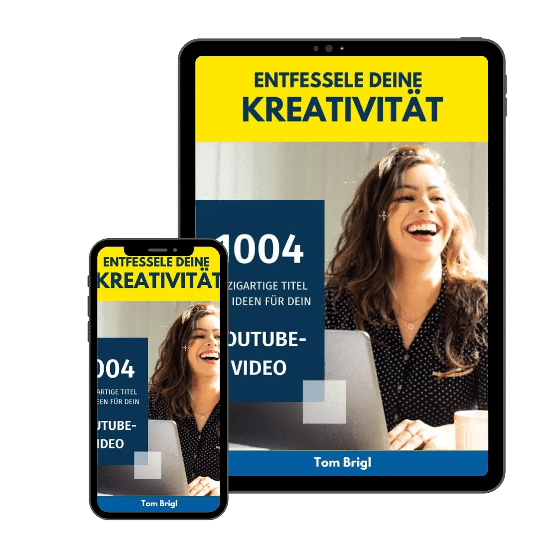 ChatGPT 121+64 Inspirationen + hochprofit. Dienstleistungen 6 Tablet und Smartphone Mockup mit Bonus-Material zu 1004 YouTube-Video-Titeln
