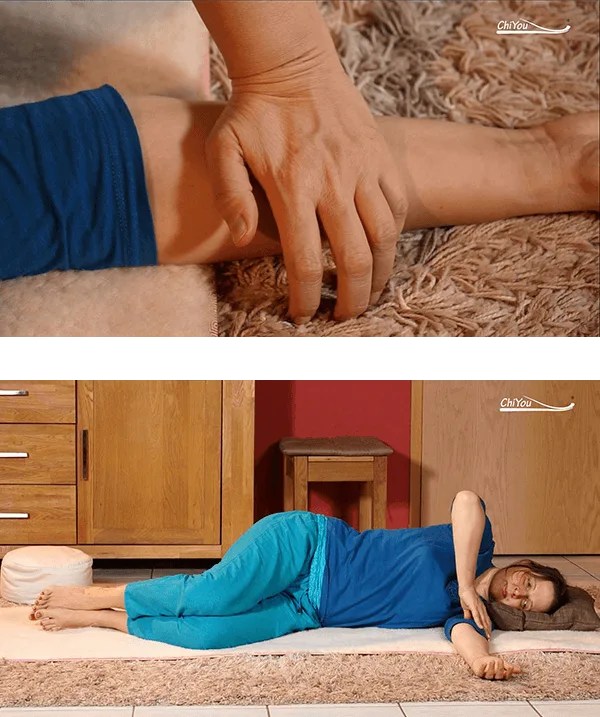 ChiYou Basis Online-Kurs – Eigenshiatsu-Grundkurs 3 Behandlungsmethoden und Techniken des ChiYou Basis Kurses in einer Collage