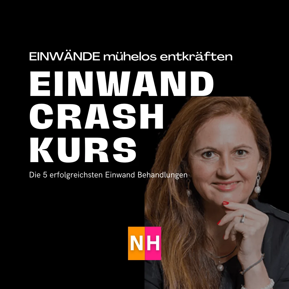 Produktabbildung CrashKurs mit weißem Text auf schwarzem Hintergrund und Porträt von Natascha Heistrüvers