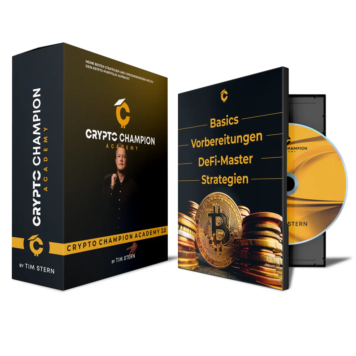Crypto Champion Academy 2.0 – Videokurs zu Kryptowährungen 1 Crypto Champion Academy 2.0 Produktbox hochauflösend mit DVD und ausführlicher Kursstruktur von Tim Stern