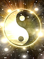 Das Buch Ihres Lebens – persönliche Horoskop-Analyse als E-Book 7 Astrologische Geburts-Analyse mit leuchtendem Yin-Yang Symbol