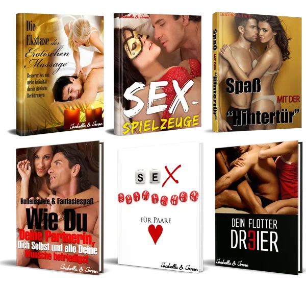 Bundle mit sechs Buch-Covers zu Erotik und Massage-Themen