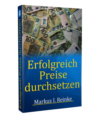 E-Book Cover Erfolgreich Preise durchsetzen mit Geldschein-Hintergrund