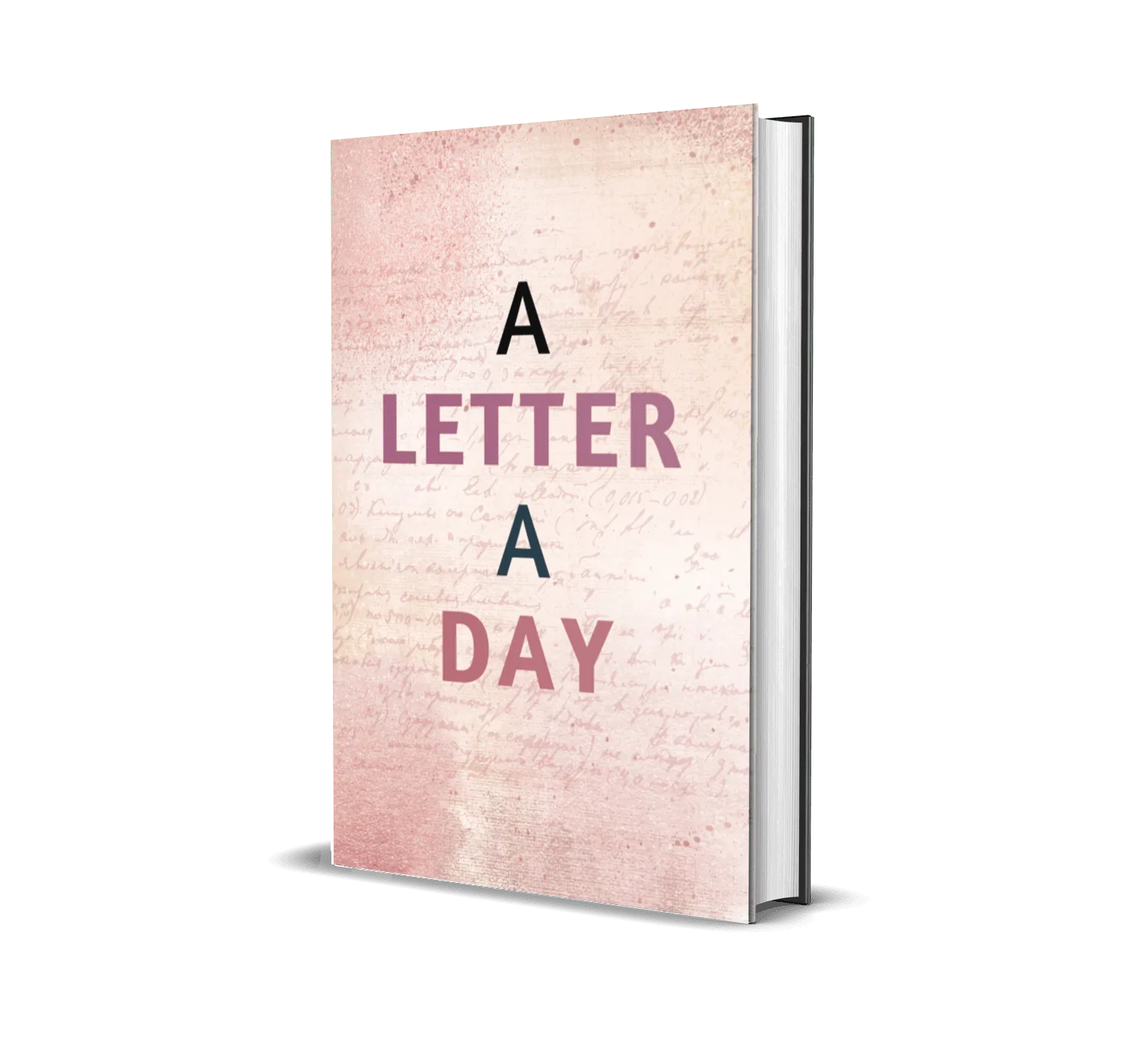 Das Leben ohne Dich – Trauer-Workbook 9 Produktabbildung des A Letter A Day Workbooks mit beige-rosa Hintergrund und Briefmotiv