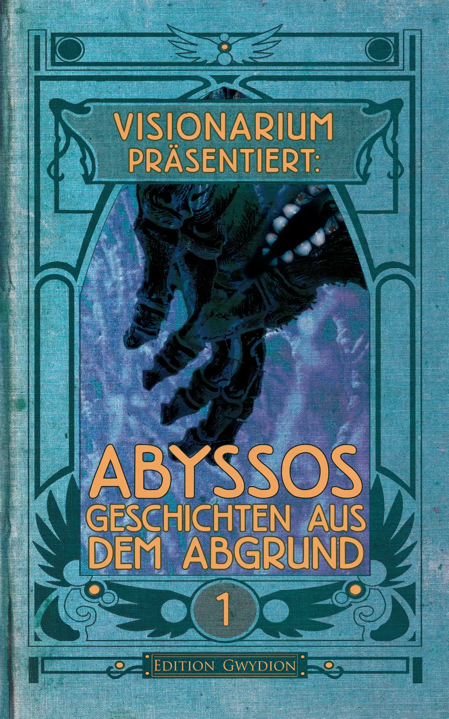 Visionarium Präsentiert Band 1 Cover mit Figur im All vor Sternen
