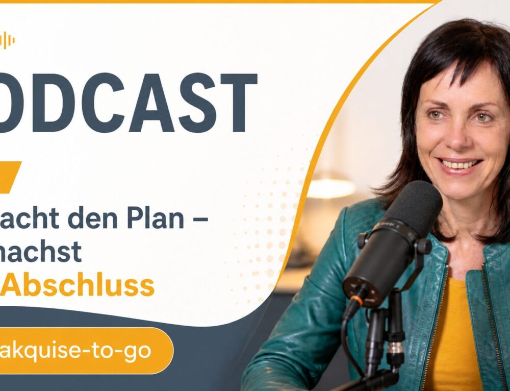 Fahrplan zu Follow-ups, die verkaufen – Sales-Coaching 2 Christina Bodendieck im Podcast-Studio zu KI und Kundengewinnung