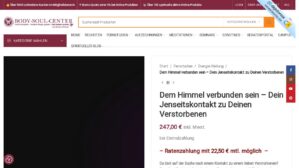 Dem Himmel begegnen – Fernstudium – Ansicht der Verkaufsseite