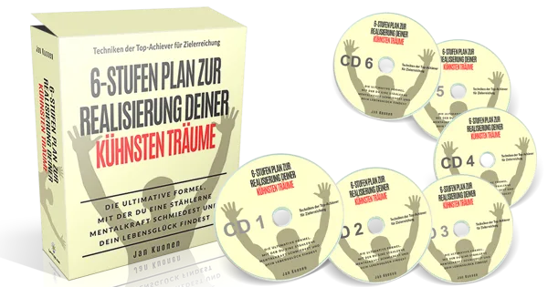 Produktabbildung 6-Stufen-Plan Set 2023 mit Box und 6 CDs