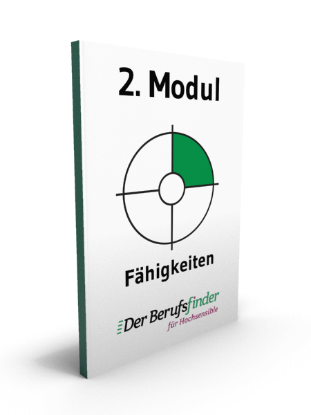 Buchcover Modul 2 Fähigkeiten mit grünem Kreisdiagramm-Segment