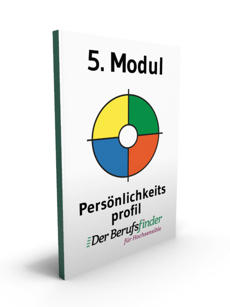 Buchcover Modul 5 Persönlichkeitsprofil mit vollständigem farbigen Kreisdiagramm