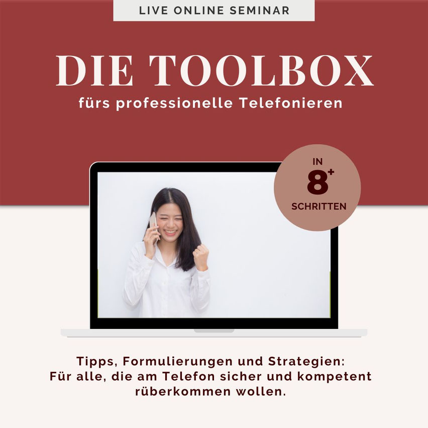 Cover Online Telefonschulung Die Toolbox für professionelles Telefonieren in 8+ Schritten