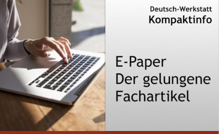 Der gelungene Fachartikel – E-Book über Schreibregeln