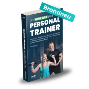 Produktmockup Der neue Weg zum Personal Trainer mit glänzender Oberfläche