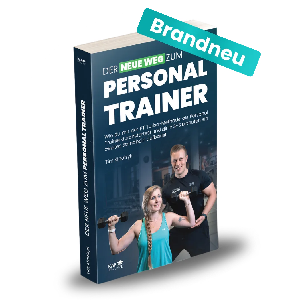 Produktmockup Der neue Weg zum Personal Trainer mit glänzender Oberfläche