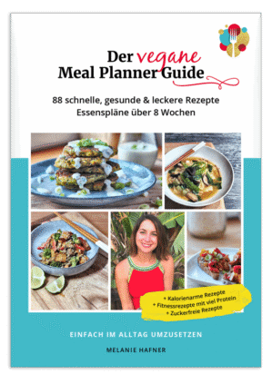 E-Book Cover Der vegane Meal Planner Guide mit Rezepten und Essensplan