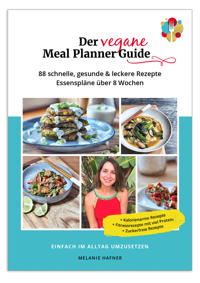 E-Book Cover Der vegane Meal Planner Guide mit Rezepten und Essensplan
