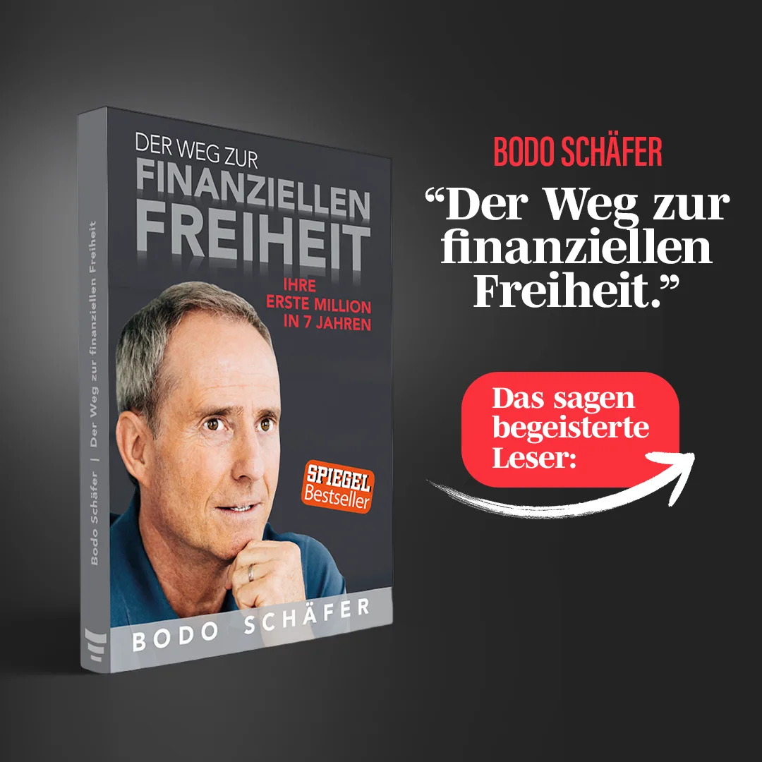 Buch Der Weg zur finanziellen Freiheit mit Zitat von Bodo Schäfer