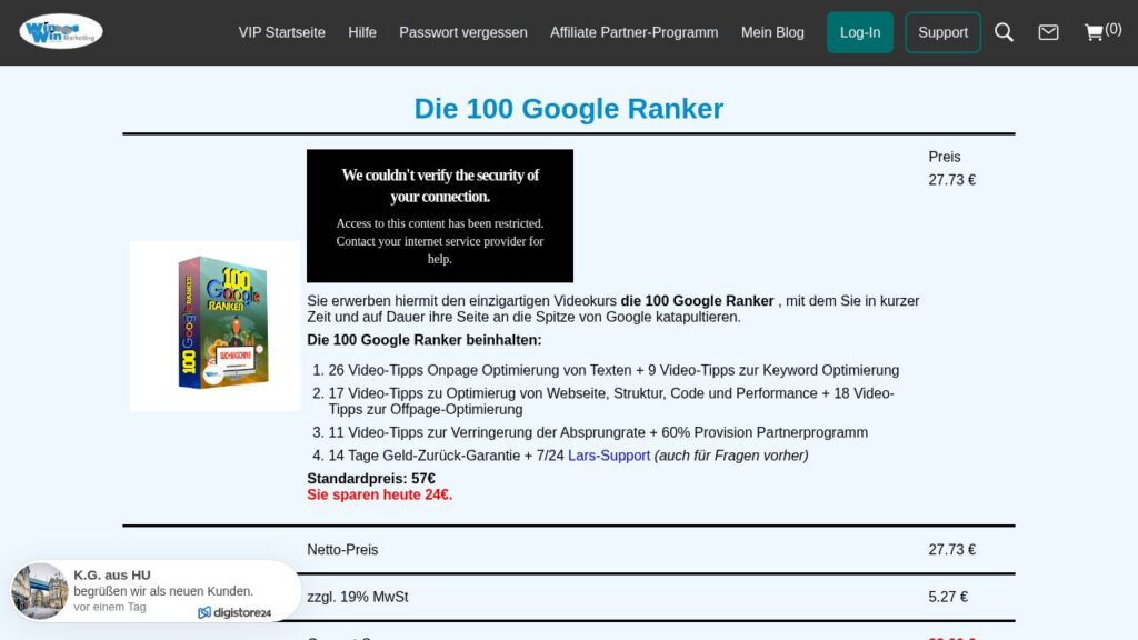 Die 100 Google Ranker – SEO-Videokurs für Webseiten von Lars Pilawski