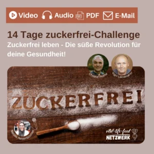 14-Tage zuckerfrei-Challenge Hero-Image mit Moderatoren Christof Plothe und Ingo Lienemann