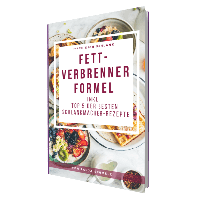 Buchcover der Fettverbrennerformel mit Rezepten und Mahlzeiten