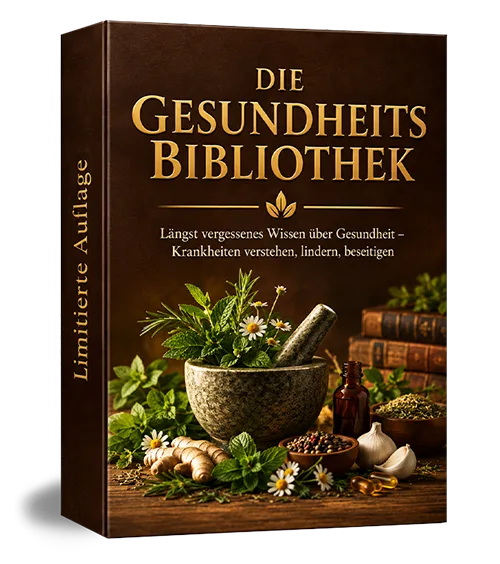 Die Gesundheitsbibliothek – Gesundheitskurse im Mitgliederbereich 3 Die Gesundheitsbibliothek 3D-Box Mockup mit Mörser und Naturmaterialien
