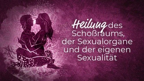 Hero-Banner zur Heilung des Schoßraumes mit zwei Personen in lila Farbton