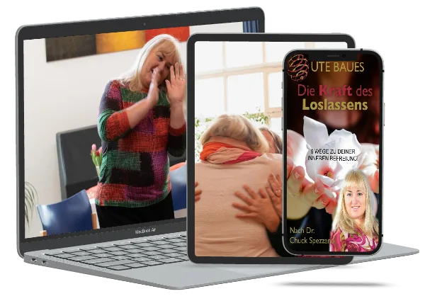Die Kraft des Loslassens – Live-Workshop zum Loslassen von Anselm Grün 1 Mockup von Workshop-Plus: Die Kraft des Loslassens auf Laptop, Tablet und Smartphone