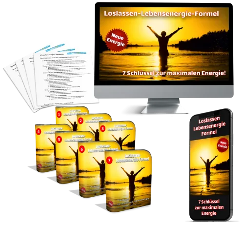 Produktabbildung Loslassen-Lebensenergie-Formel mit Kursmaterialien, DVDs und Handy-Version