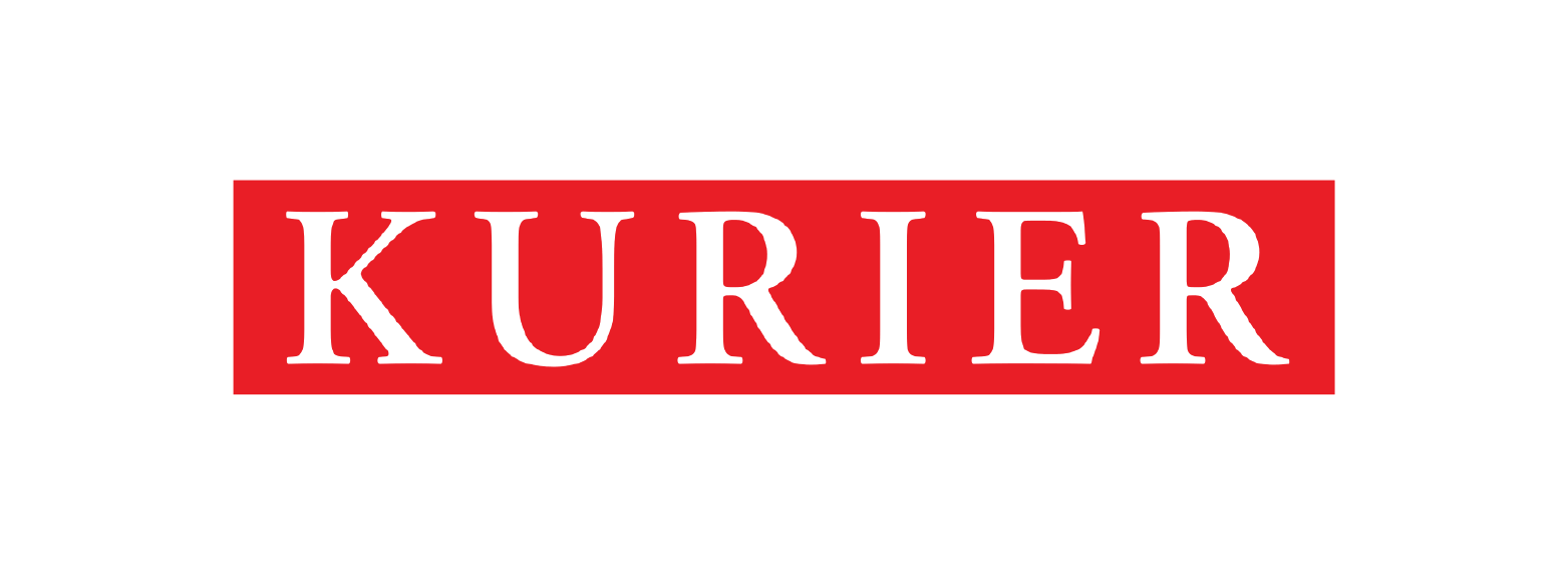 Kurfer Logo auf rotem Hintergrund mit weißer Schrift