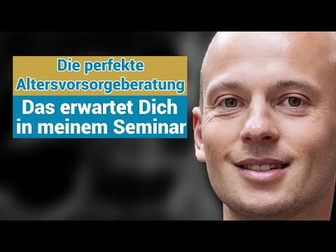 Die perfekte Altersvorsorgeberatung – Videokurs für Finanzberater 1 Videostandbild mit Robert Peukert und Textoverlay zur Altersvorsorgeberatung