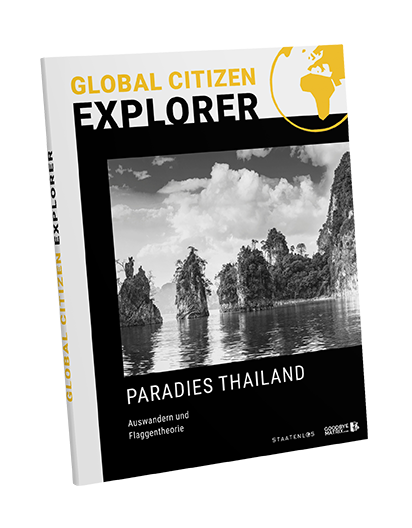 Global Citizen Explorer Cover zu Thailand mit Insellandschaft und Felsen