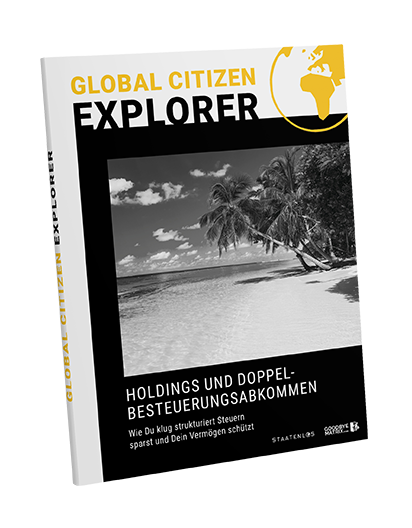 Global Citizen Explorer Kurs-Cover Holdings und Doppelbesteuerungsabkommen mit Strandpalme