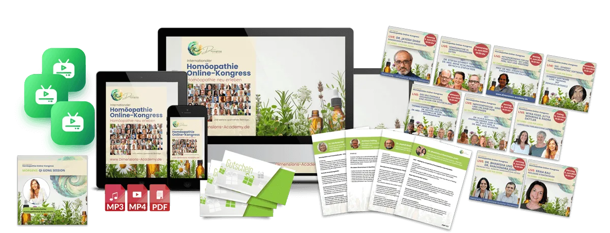 Produktmockup Dimensions 1. Homöopathie Bundle mit Bonus-Inhalten