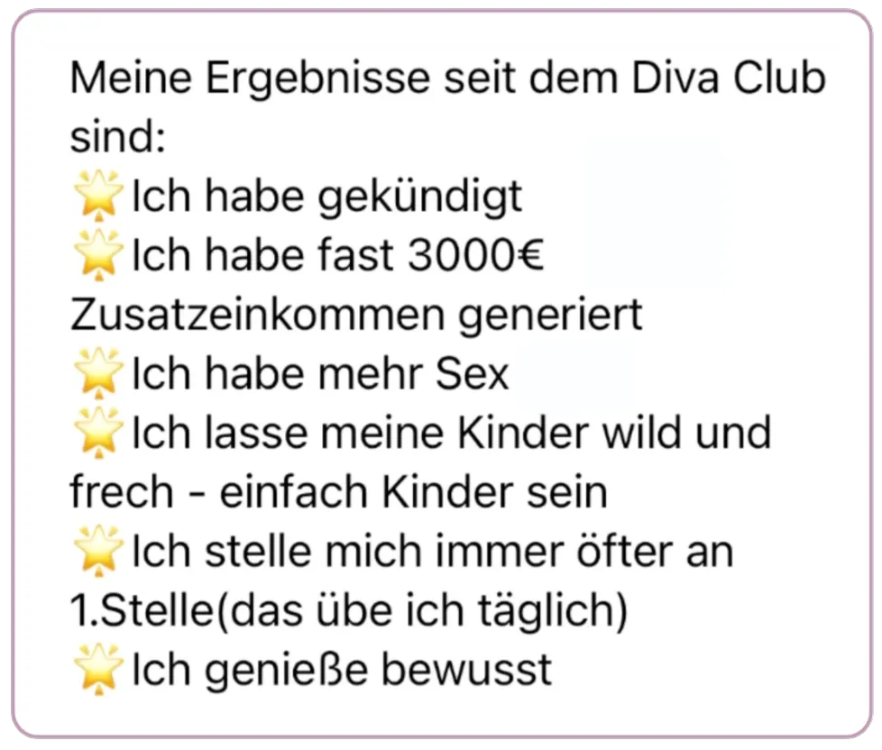 Testimonial mit Erfolgsergebnissen: Kündigung, 3000€ Zusatzeinkommen, Selbstbewusstsein, Prioritäten setzen