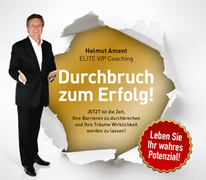 Coaching-Grafik Durchbruch zum Erfolg Helmut Ament ELITE VIP mit goldener Blase