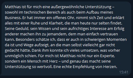 Easy Website Architekt – Videokurs für Internetauftritte 5 Kundenstimme von Belinda zum BBH-Easy Website Architekt Kurs